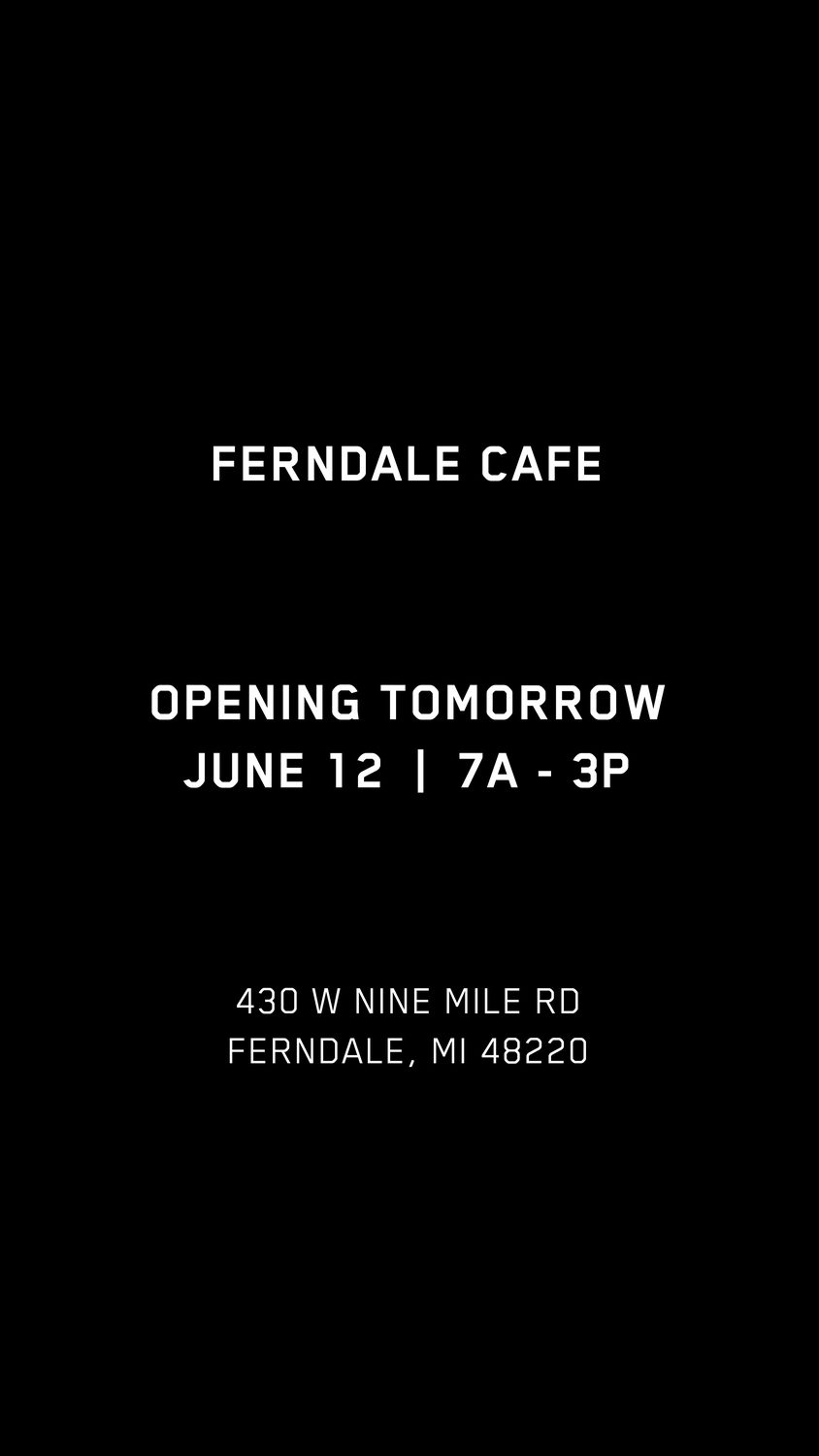 Ferndale Cafe opening day
